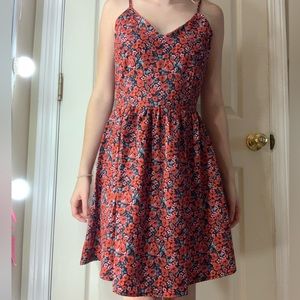 Red floral Sun dress